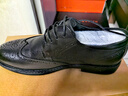 热风秋季新款时尚内增高黑色休闲皮鞋商务正装德比鞋爸爸鞋 黑色H43M0732 43 实拍图