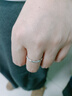 米蔓（MIMORE）S925银莫比乌斯环戒指女小众设计ins简约素圈食指戒子可调节指环 实拍图