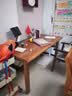 旺家星白蜡木实木客厅大长书桌子工作台办公桌简约餐桌工作台大板桌茶桌 进口松木：长140*宽70*高75cm 实拍图