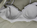 婧麒（JOYNCLEON）哺乳文胸孕妇内衣胸罩上开扣无钢圈孕妇产后喂奶专用美背薄款 浅紫【面料升级款 舒适加倍】 L 实拍图