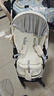 酷贝乐（coballe）婴儿车0-3岁用折叠可坐可躺减震遛娃神器轻便溜娃新生儿宝宝推车 极光白(轻巧便携+全罩遮阳) 实拍图