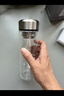 京东京造双层加厚玻璃杯 无铅高硼硅带茶隔水杯304茶隔泡茶杯男士360mL 实拍图