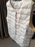 雪中飞经典新款基础舒适轻薄羽绒便捷短款保暖羽绒小马甲轻盈便携舒适 浅亚麻|7100-女 M 165/88A 实拍图