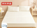 京东京造 悦柔床笠 120g加厚耐用磨毛A类床罩床垫保护套 1.8米床 科技白 实拍图