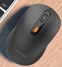 联想（Lenovo） 无线蓝牙双模鼠标 便携办公鼠标 人体工程学设计 适用台式机一体机笔记本平板 Howard黑色 实拍图