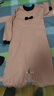 上宝麦秋款儿童连体睡衣加厚棉女童宝宝防踢睡衣家居服防着凉 粉色140码 实拍图