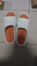 回力居家男士拖鞋室外穿四季防滑臭沙滩凉拖鞋HL02331白橙色42-43码 实拍图