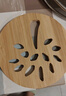 隔热垫餐桌 圆形16cm*4片 竹垫隔热耐高温砂锅汤锅茶杯垫 实拍图