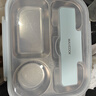 美厨（maxcook）304不锈钢饭盒4.5cm加大加深5格学生饭盒保温盒2L配餐具个MCFT111 实拍图