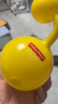 费雪（Fisher-Price）儿童玩具小皮球甩甩摇铃球黄色(含辰太按摩球红色)生日礼物礼品 实拍图