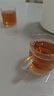 忆壶茶 功夫茶杯套装加厚耐热玻璃茶杯品茗杯带把手水杯主人杯家用杯架 【含杯架】100ML透明色光面款6只 实拍图