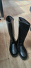 啄木鸟马靴男仪仗礼仪男靴春秋长筒拉链升旗靴男女马术高筒靴男士过膝靴 男款春秋款 41 实拍图