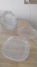 8碟1托盘九件套轻奢收纳碟 塑料家用餐桌春节吐骨碟盘子 透明白 8碟+1托盘 15cm 实拍图