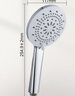 九牧（JOMOO）花洒喷头莲蓬头五功能硅胶净垢手持花洒S175015-2B02-1 实拍图