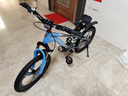 凤凰山地自行车男女变速山地车碟刹青少年儿童自行车学生单车 星际 蓝灰【单速+三刀轮】 20寸【适合125-160cm】 实拍图