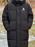 骆驼（CAMEL）【麒麟】户外羽绒服鸭绒加厚羽绒衣中长款保暖时尚防风运动外套 A13CAPN114A，幻影黑/墨灰，男 2XL 实拍图