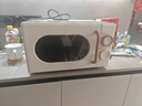 美的小滋味系列微波炉变频家用小型奶油风百搭复古转盘式一级能效低频轻音20L预制菜加热（M2H1） 实拍图