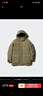 优衣库男装女装高级保暖羽绒茄克冰雪羽绒户外连帽外套477136 56 橄榄色 M /170/92A 实拍图