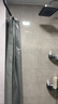 施香曼浴帘套装免打孔L型隐形防水防霉布艺浴室隔断帘淋浴弧形干湿分离 亚麻灰 A款杆+1.8米宽+2米高浴帘 实拍图