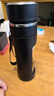 恩尔美（nRMEi）水杯男士大容量茶杯便携车载办公防摔耐高温茶水分离泡茶玻璃杯子 商务黑420ml【茶仓+升级杯套】 实拍图