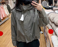 优衣库女装休闲连帽短外套/时尚百搭25秋冬新款479229 09 黑色 L 实拍图