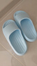 朴西新款EVA踩屎感厚底拖鞋女士居家室内情侣拖鞋男 净水蓝 34-35 实拍图