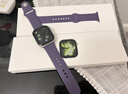 Apple/苹果 Watch S11 智能手表GPS款46毫米银色铝金属表壳雾紫色运动型表带S/M MEVW4CH/B 实拍图