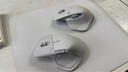 罗技（Logitech）大师系列 MX Master 4 高性能无线蓝牙鼠标  办公鼠标 静音鼠标  升级款 浅灰 带无线接收器 实拍图