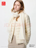 优衣库女装高级轻型羽绒便携式茄克/轻暖便携排骨羽绒478575 478575/30浅米色 XS 实拍图