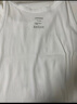 松山棉店二合一罗纹打底背心女U领可家居外穿宽松背心带罩杯-白色M 实拍图