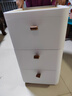 纳份爱免安装抽屉式收纳柜卧室加厚床头柜客厅多层储物柜子家用置物柜 30cm面宽（顶部带木板）【需安装】 三层【店长推荐】 实拍图