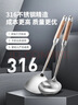 炊大皇 316不锈钢铲勺2件套 炒菜铲子汤勺花梨木手柄无涂层锅用铲勺套装 实拍图