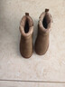 意尔康雪地靴女短筒棉鞋加绒女靴保暖面包鞋 26322W 浅棕色 38  实拍图