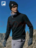 斐乐 斐暖科技斐乐官方男装套头卫衣抗菌运动针织长袖上衣 深黑-BK 2XL 实拍图