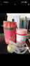 膳魔师（THERMOS）饭盒真空不锈钢便当盒保温饭盒多层便携式大容量保温桶TCBC/TCBG TCBC珊瑚红附杯包餐具三层 实拍图