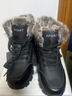 全洲狼 雪地靴男冬季新款东北棉鞋男大码抗寒防水加绒保暖轻便防滑靴子 黑色棉鞋-升级版 加绒 42 (260mm) 实拍图