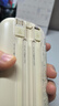 纽曼（Newmine）20000毫安时大容量充电宝【3C认证|可上飞机】自带三线10W移动电源适用苹果华为等手机耳机 奶茶色 实拍图
