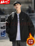 回力外套男立领加棉宽松保暖休闲夹克男舒适冬季简约百搭上衣茄克 实拍图