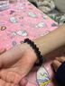 雅薇妮纯黑乌金天然黑曜石手链男士女款貔貅佛珠手串本命年饰品 黑曜石手串全珠款8mm 实拍图