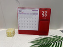嘉然恒台历2026年红色收纳创意笔筒线圈日历书写打卡计划本2025月历办公桌面摆件 马到成功 实拍图