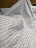 优衣库女装全棉条纹衬衫/长袖衬衣薄外套25秋冬新款479079 61 水蓝色 XS /150/76A 实拍图