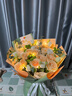 艾斯维娜鲜花速递向日葵混搭花束生日礼物全国同城配送 19朵香槟玫瑰混搭欧式花束 实拍图