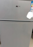 奥克斯（AUX）家用双门迷你小型冰箱 冷藏冷冻保鲜小冰箱 宿舍租房节能电冰箱 【国家补贴】BCD-24K118 基础款 银色 实拍图