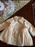 戴维贝拉（DAVE＆BELLA）女宝宝风衣儿童网纱拼接外套春季新款小童上衣女童衣服幼童外衣 卡其色【现货】 90 cm（建议身高80-90cm） 实拍图