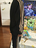 阿迪达斯 （adidas）春秋套装 儿童运动套装新款户外休闲夹克长裤两件套 黑/金 152 实拍图