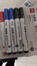 得力(deli) 白板笔套装 可擦易擦书写顺滑 办公文具会议教学 7黑2蓝1红混色 10支/盒 33176 实拍图