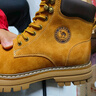 骆驼（CAMEL）【王俊凯同款】加绒马丁靴男鞋秋冬新款大黄靴女户外工装登山靴子 GE122W7757T 金黄色（男款） 44 实拍图