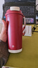 京东京造 保温杯 双饮口咖啡杯【陶瓷内胆-316不锈钢】 红色500ml 实拍图
