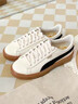 彪马（PUMA）厚底鞋复古增高松糕鞋女款夏季运动休闲鞋PLATFORM399251 雪白色-黑色-金色-01 35.5 实拍图