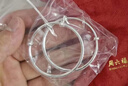 周六福长命百岁镯宝宝款手镯S999足银周岁礼物BF105912 镯臂直径约2.5mm 实拍图